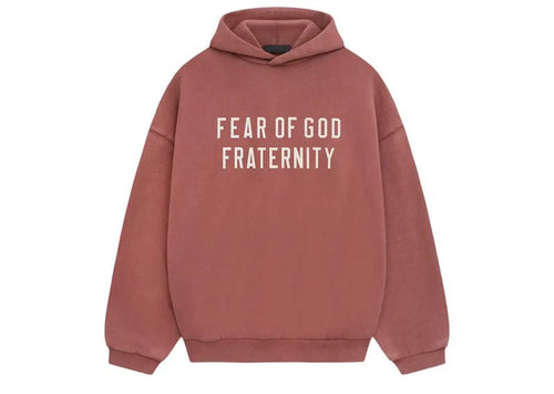 Fear of God Essentials Heavy Fleece Hoodie Crimson
