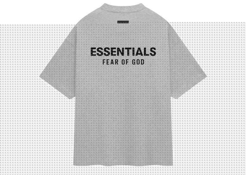 Fear of God Essentials Jersey Crewneck T-Shirt Light Heather Gray