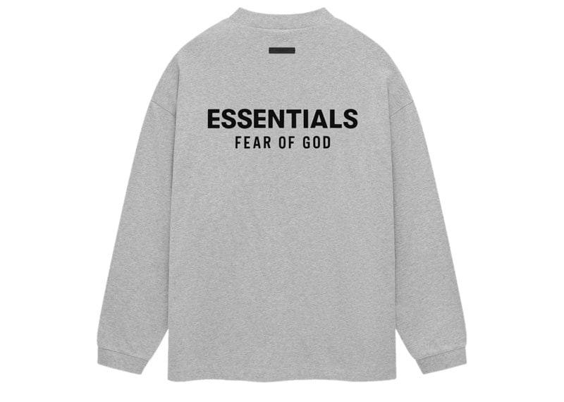 Fear of God Essentials Jersey Long Sleeve T-Shirt Light Heather Gray