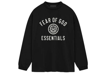 Fear of God Essentials Jersey Long Sleeve Tee (FW24) Black