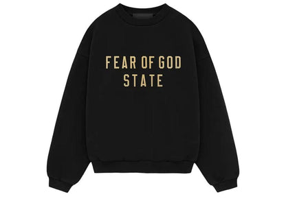 Fear of God Essentials Kids Fleece Crewneck Black ( 12 Years )