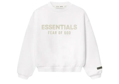 Fear of God Essentials Kids Fleece Crewneck Cloud White (6/7 Years)