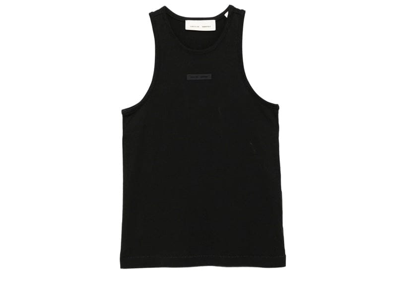 Fear of God Essentials Kids Jet Black Tank Top (12 Years)