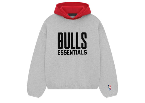 Fear of God Essentials NBA Bulls Hoodie Light Heather
