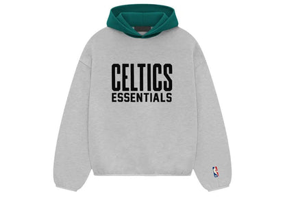 Fear of God Essentials NBA Celtics Hoodie Light Heather