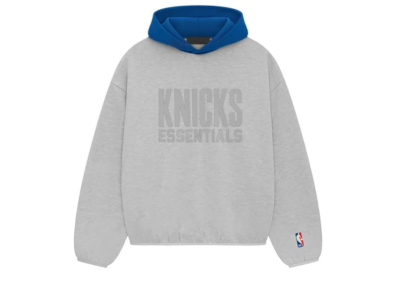 Fear of God Essentials NBA Knicks Hoodie Light Heather