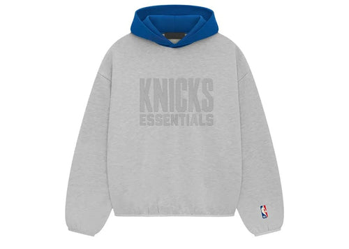 Fear of God Essentials NBA Knicks Hoodie Light Heather
