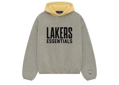 Fear of God Essentials NBA Lakers Hoodie Warm Heather