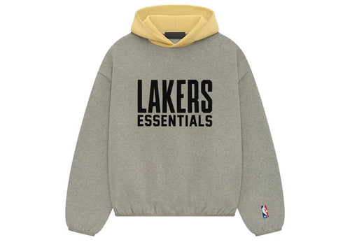 Fear of God Essentials NBA Lakers Hoodie Warm Heather