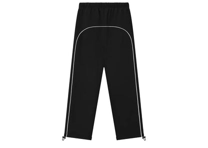 Fear of God Essentials Relaxed Fleece Piping Sweatpant Jet Black/Cloud White