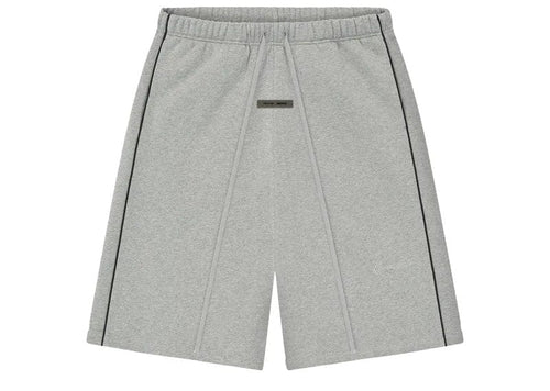 Fear of God Essentials Relaxed Fleece Piping Sweatshort Concrete Heather/Black