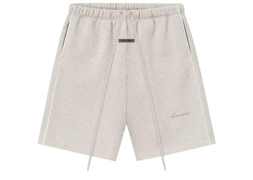 Fear of God Essentials Relaxed Fleece Piping Sweatshorts Heather Stone