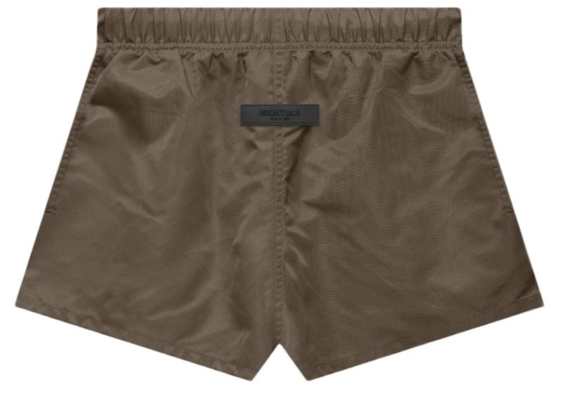 Fear of God Essentials Women's Nylon Running Shorts Wood