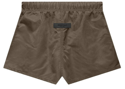 Fear of God Essentials Women's Nylon Running Shorts Wood