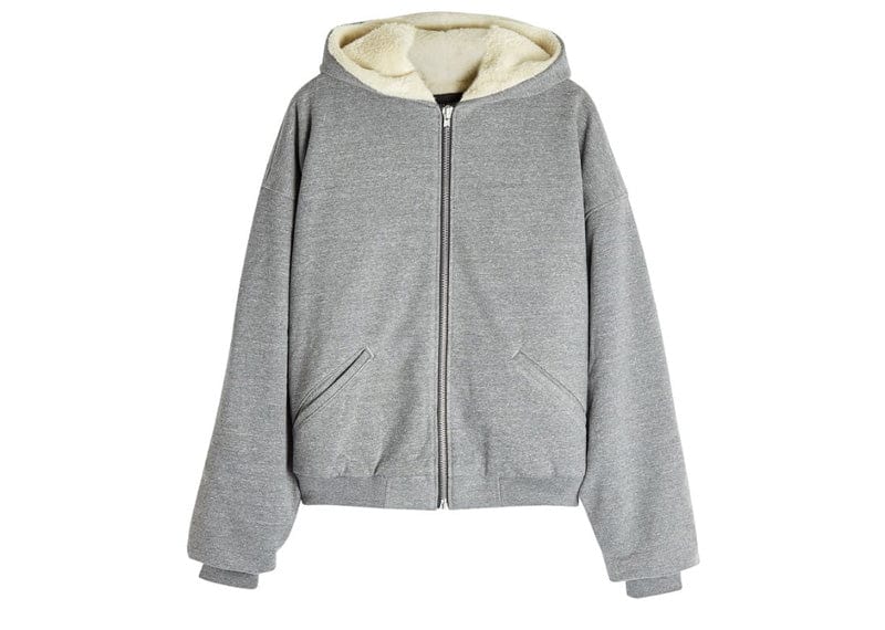 Fear of God Fifth Collection Alpaca Zip Up Hoodie Grey