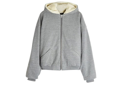 Fear of God Fifth Collection Alpaca Zip Up Hoodie Grey