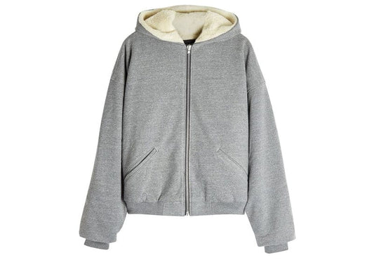 Fear of God Fifth Collection Alpaca Zip Up Hoodie Grey