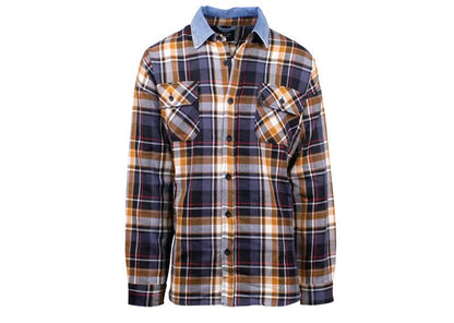 Fear of God Fifth Collection Oversized Plaid Denim Collar Flannel Shirt