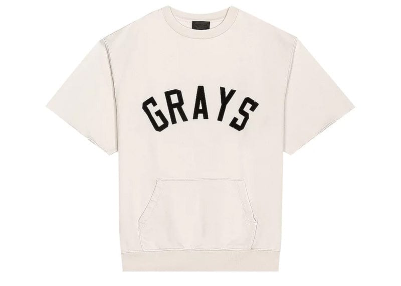 Fear of God Grays 3/4 Sleeve Sweatshirt Concrete White
