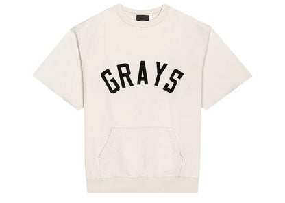 Fear of God Grays 3/4 Sleeve Sweatshirt Concrete White
