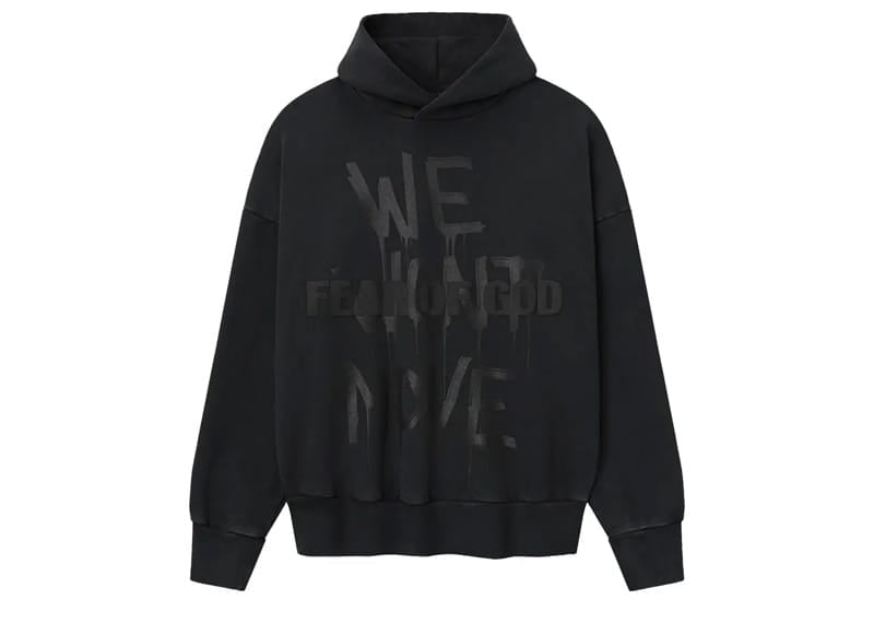 Fear of God We Won't Move Hoodie Black