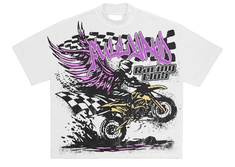 Fully Paid Racing Club Tee White Purple