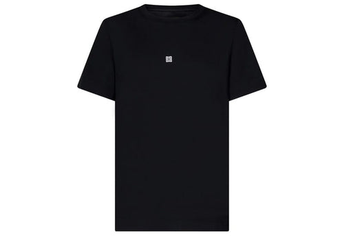 Givenchy 4G-Embroidered Cotton T-shirt Black