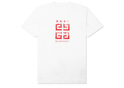 Givenchy 4G Stamp Logo T-Shirt White/Red