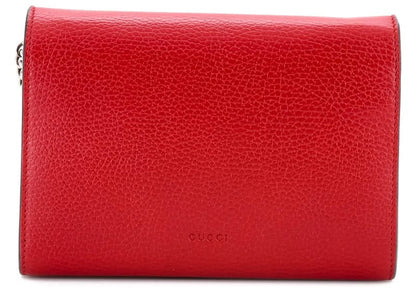 Gucci Dionysus Chain Wallet Red Leather