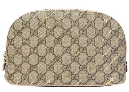Gucci GG Horsebit Canvas Makeup Bag