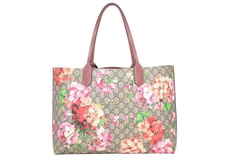 Gucci GG Supreme Blooms Reversible Tote