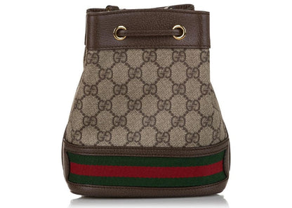 Gucci Ophidia Bucket Bag GG Supreme Mini Beige/Ebony
