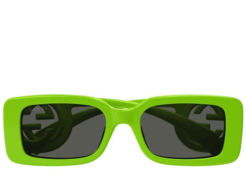 Gucci Rectangle Frame Sunglasses Green/Black (GG1325S-009-54)