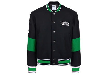 Iceberg Bomber Jacket Lana Bunny Navy/Green