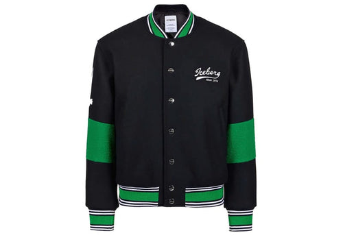Iceberg Bomber Jacket Lana Bunny Navy/Green