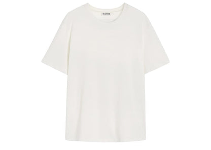 Jil Sander Lightweight Compact Cotton Back Patch Tee White