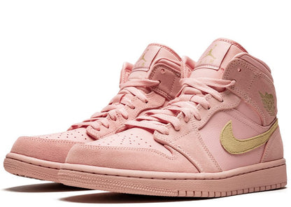 Air Jordan 1 Mid Coral Gold