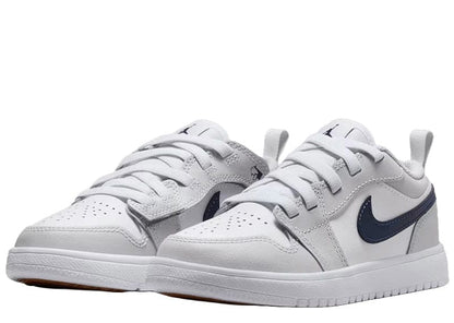 Jordan 1 Low ALT White Neutral Grey Gum Medium Brown Midnight Navy (PS)
