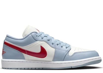Jordan 1 Low Blue Whisper Dune Red (Women's)