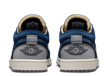 Jordan 1 Low SE Craft Obsidian French Blue Ashen Slate White