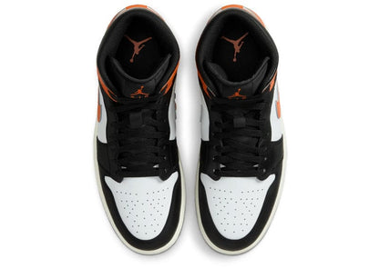Jordan 1 Mid Black Toe Starfish