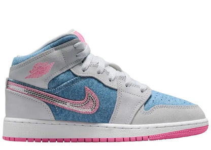 Jordan 1 Mid Denim Sequin (GS)