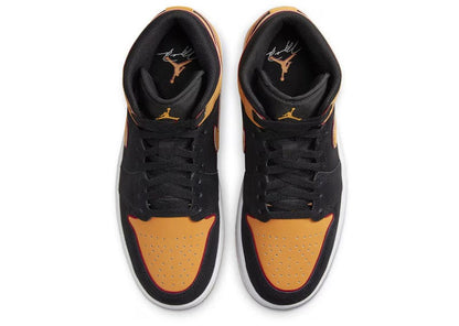 Jordan 1 Mid Fat Tongue Black Orange