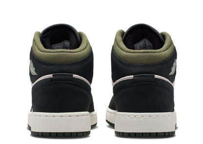 Jordan 1 Mid Off Noir Medium Olive (GS)