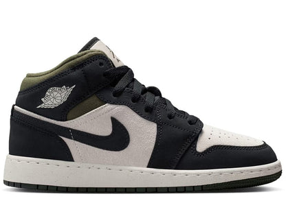 Jordan 1 Mid Off Noir Medium Olive (GS)