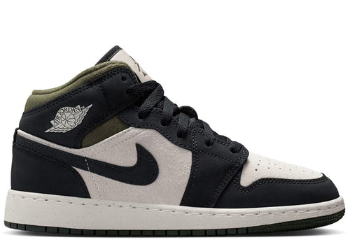 Jordan 1 Mid Off Noir Medium Olive (GS)