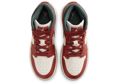 Jordan 1 Mid Redstone Midnight Green (GS)