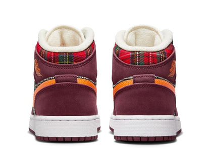 Jordan 1 Mid SE Plaid (GS)