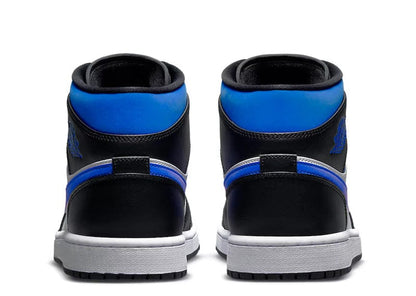 Jordan 1 Mid White Black Racer Blue