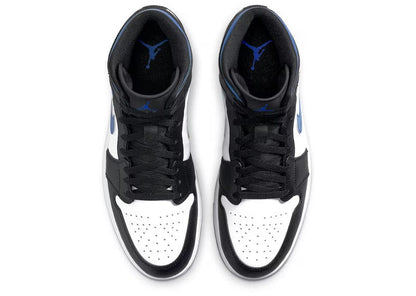 Jordan 1 Mid White Black Racer Blue